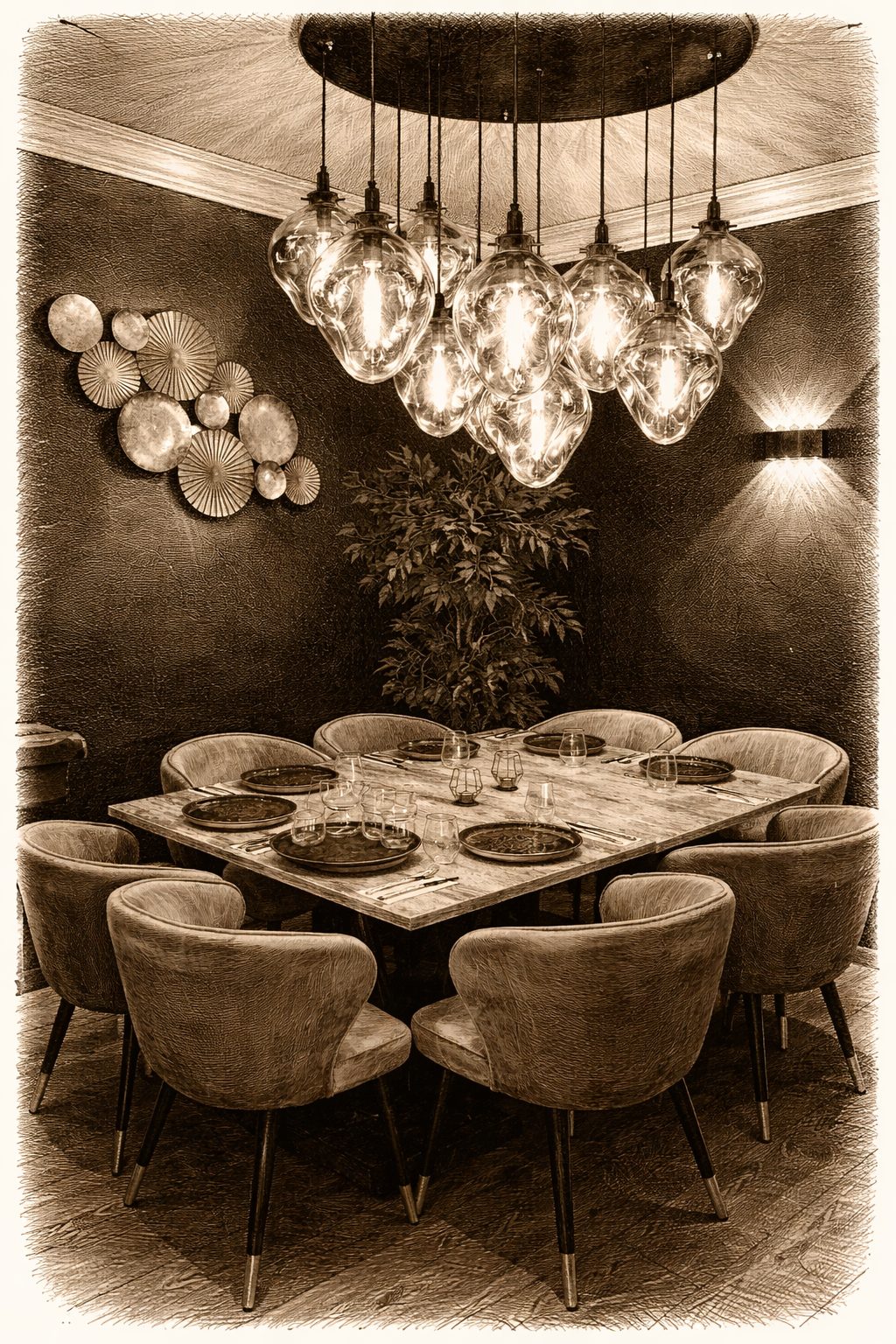 Salle du Restaurant Gabriel — ambiance levantine